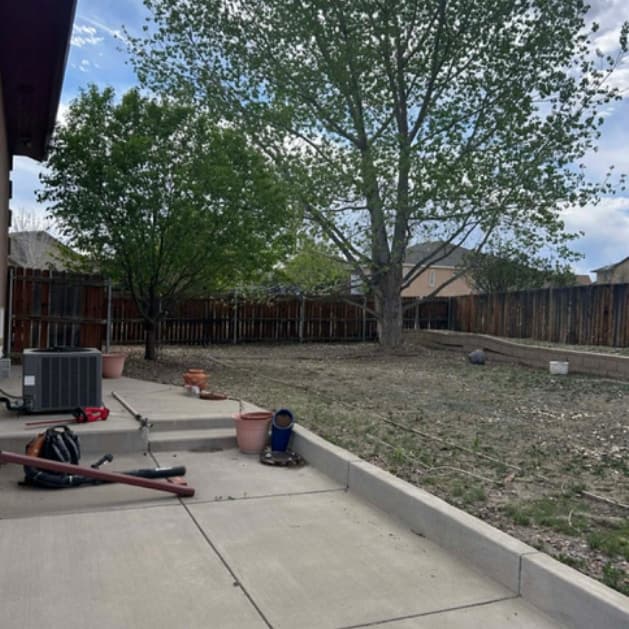 Landscaping service results on residential property